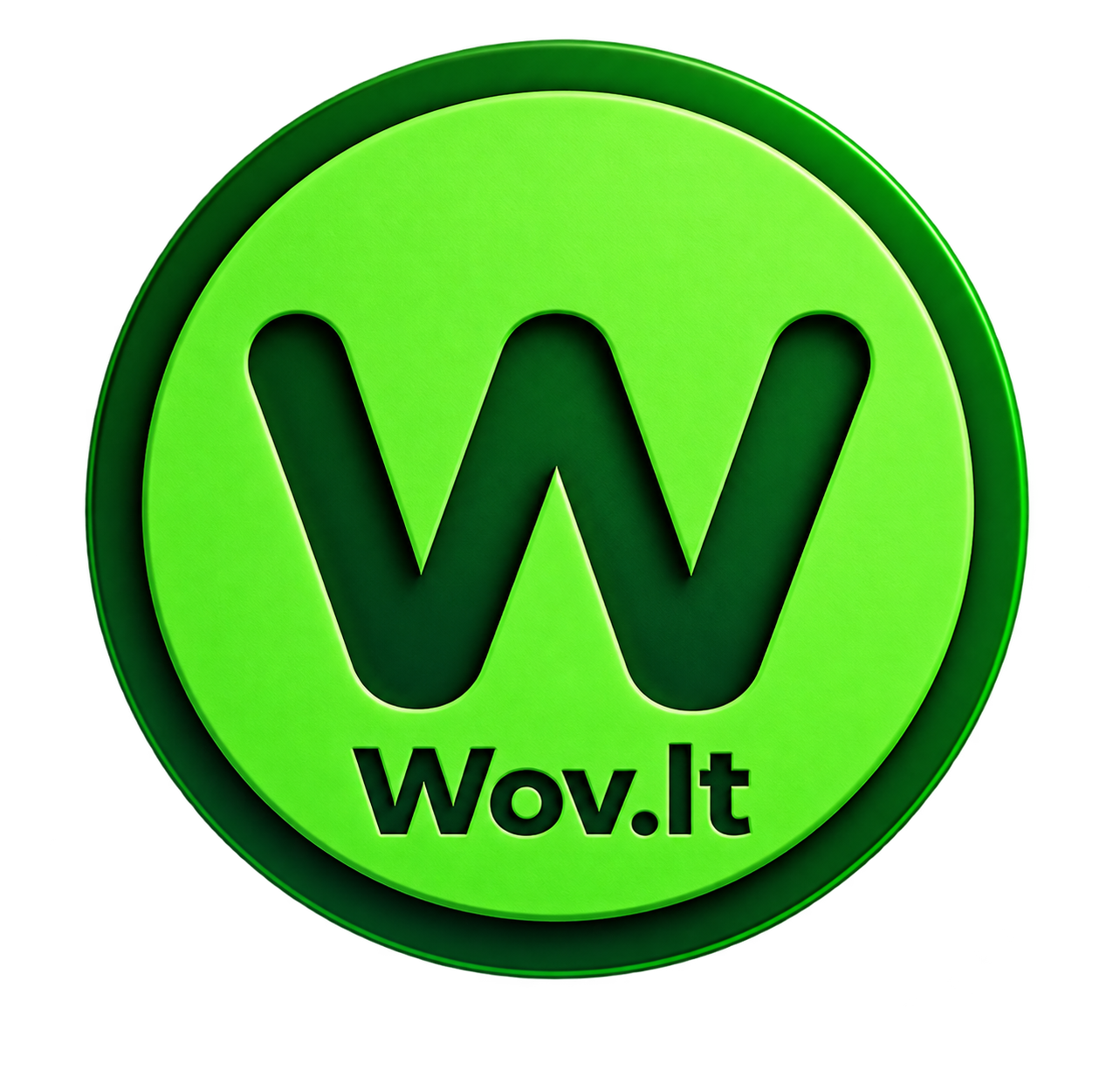 WOV.lt žalias logotipas