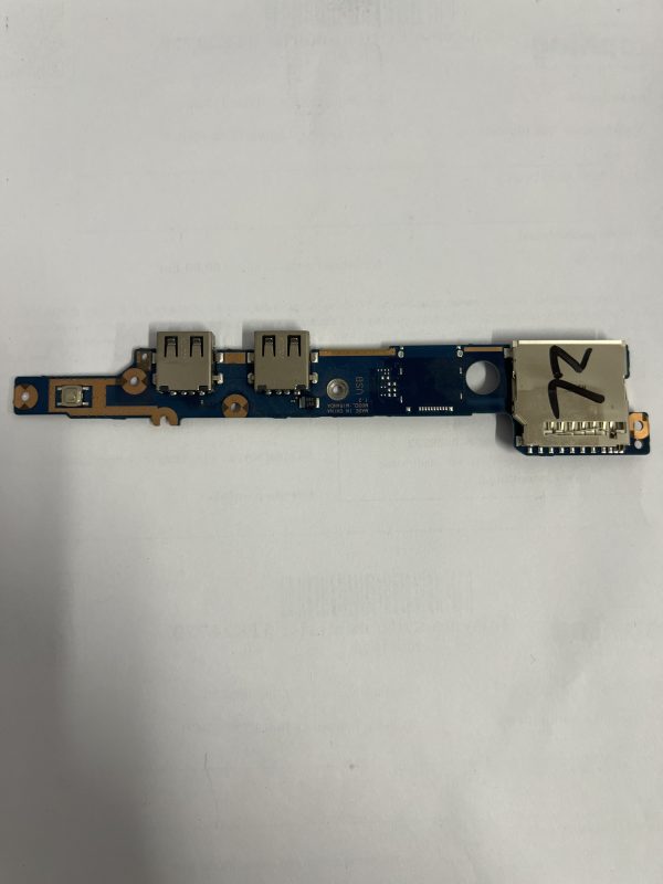 Samsung NP530U4E USB plokštė 2 Samsung NP530U4E dviejų USB lizdų ir kortelių skaitytuvo plokštė