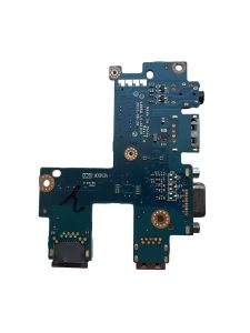 Dell Latitude E5540 USB AUDIO VGA LAN jungčių plokštė LS-A101P – baltame fone Dell Latitude E5540 USB AUDIO VGA LAN jungčių plokštė LS-A101P baltame fone