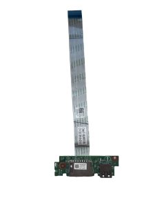 Dell Inspiron 3542 USB SD kortelių skaitytuvo plokštė su šleifu baltame fone