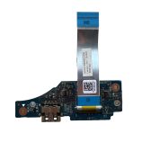 Dell Inspiron 7566 USB jungties plokštė D991P su šleifu baltame fone
