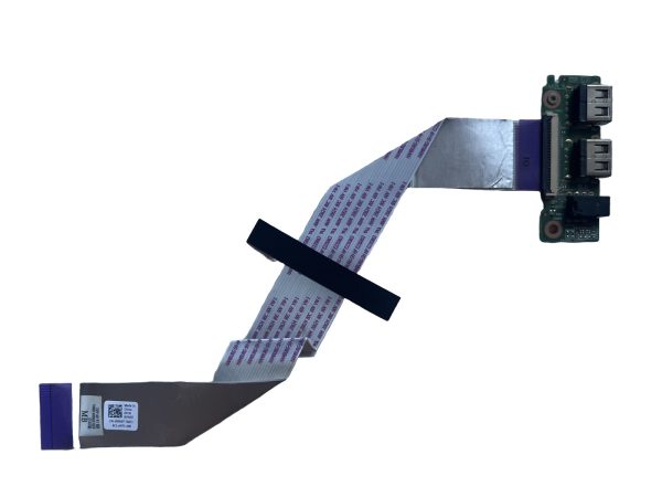 Dell Inspiron 3551 USB jungčių plokštė su šleifu baltame fone