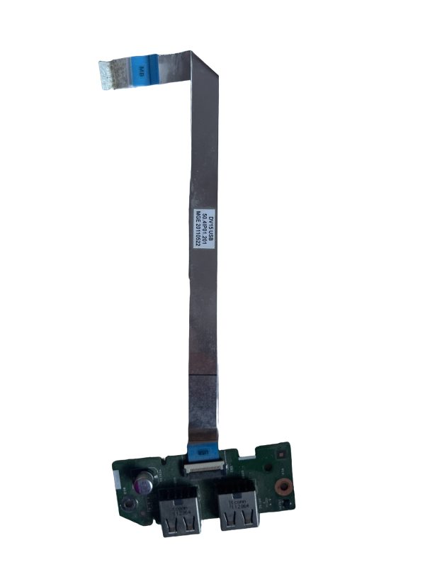Dell Inspiron N5040 USB jungčių plokštė su šleifu DV15 – baltame fone Dell Inspiron N5040 USB jungčių plokštė su šleifu DV15 baltame fone