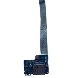 Dell USB SD kortelių skaitytuvo plokštė ZAVC0 LS-B011P su šleifu baltame fone