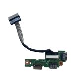 Dell Inspiron N5010 USB jungčių plokštė su kabeliu baltame fone