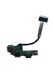 Dell Inspiron N5010 USB jungčių plokštė su kabeliu – baltame fone Dell Inspiron N5010 USB jungčių plokštė su kabeliu baltame fone