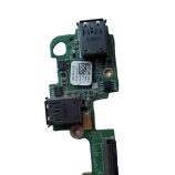 Dell XPS 15 L501X USB jungčių plokštė baltame fone