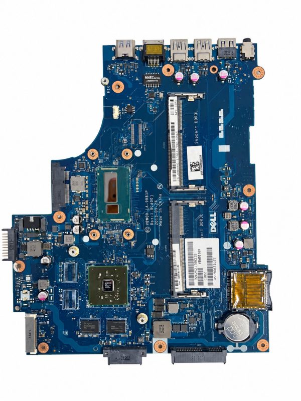 Dell Inspiron 5537 pagrindinė plokštė LA-9981P – naudota, veikianti baltame fone