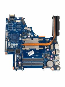 HP 15-bs pagrindinė plokštė LA-E801P – naudota, veikianti baltame fone