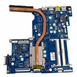 HP 15-ac pagrindinė plokštė su Intel Pentium 3825U – naudota, veikianti baltame fone