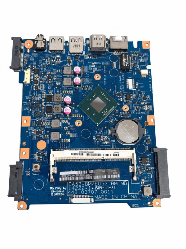 Acer Aspire ES1-512 pagrindinė plokštė 448.03707.0011 – naudota, veikianti – baltame fone Acer Aspire ES1-512 pagrindinė plokštė 448.03707.0011 – naudota, veikianti baltame fone