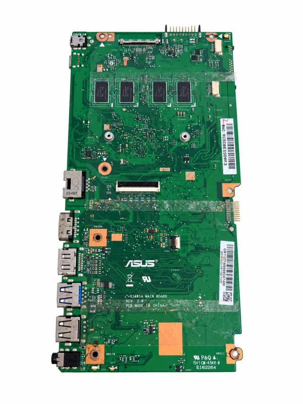ASUS X540S pagrindinė plokštė – naudota, veikianti – baltame fone ASUS X540S pagrindinė plokštė – naudota, veikianti baltame fone