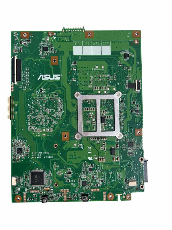 ASUS K52F pagrindinė plokštė – naudota, veikianti – baltame fone ASUS K52F pagrindinė plokštė – naudota, veikianti baltame fone