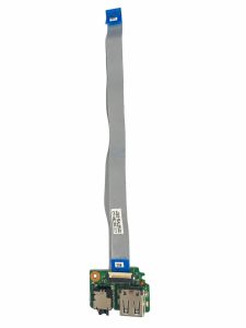 Lenovo IdeaPad S510p USB lizdo plokštė su šleifu baltame fone