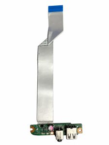 HP Pavilion 15-n278sa USB ir LAN RJ45 jungčių plokštė su šleifu baltame fone