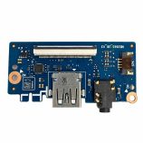 Acer Aspire SF114-33 USB ir 3,5 mm audio lizdų plokštė NB2665_DB V3 baltame fone