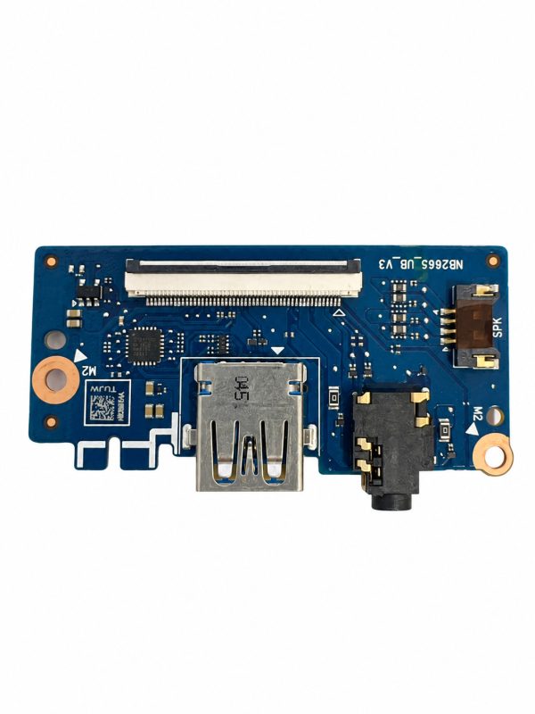 Acer Aspire SF114-33 USB ir 3,5 mm audio lizdų plokštė NB2665_DB V3 – baltame fone Acer Aspire SF114-33 USB ir 3,5 mm audio lizdų plokštė NB2665_DB V3 baltame fone