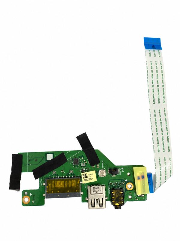 Medion S15447 USB, audio ir kortelių skaitytuvo plokštė su šleifu – baltame fone Medion S15447 USB, audio ir kortelių skaitytuvo plokštė su šleifu baltame fone